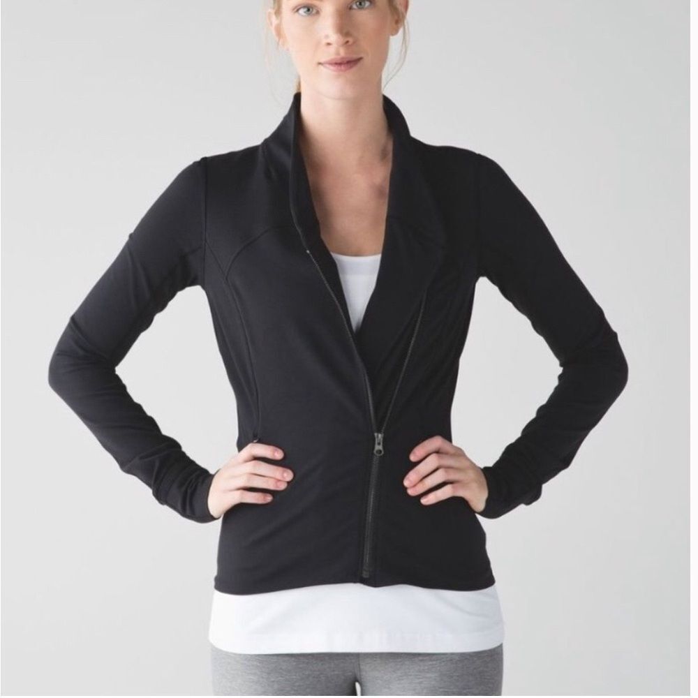 Lululemon Athletica Precision Black Jacket Size 8 Activewear‎ Outdoor Running